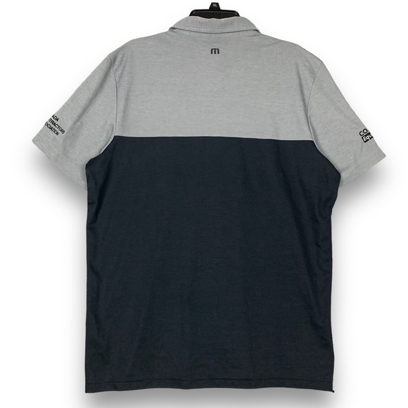 Travis Mathew Polo Shirt Mens XL Black Gray Short Sleeve Pima‎ Cotton Poly Blend - Picture 10 of 13